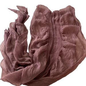 Vintage scarf, lilac color. Unique and delicate, very long, drapes beautifully